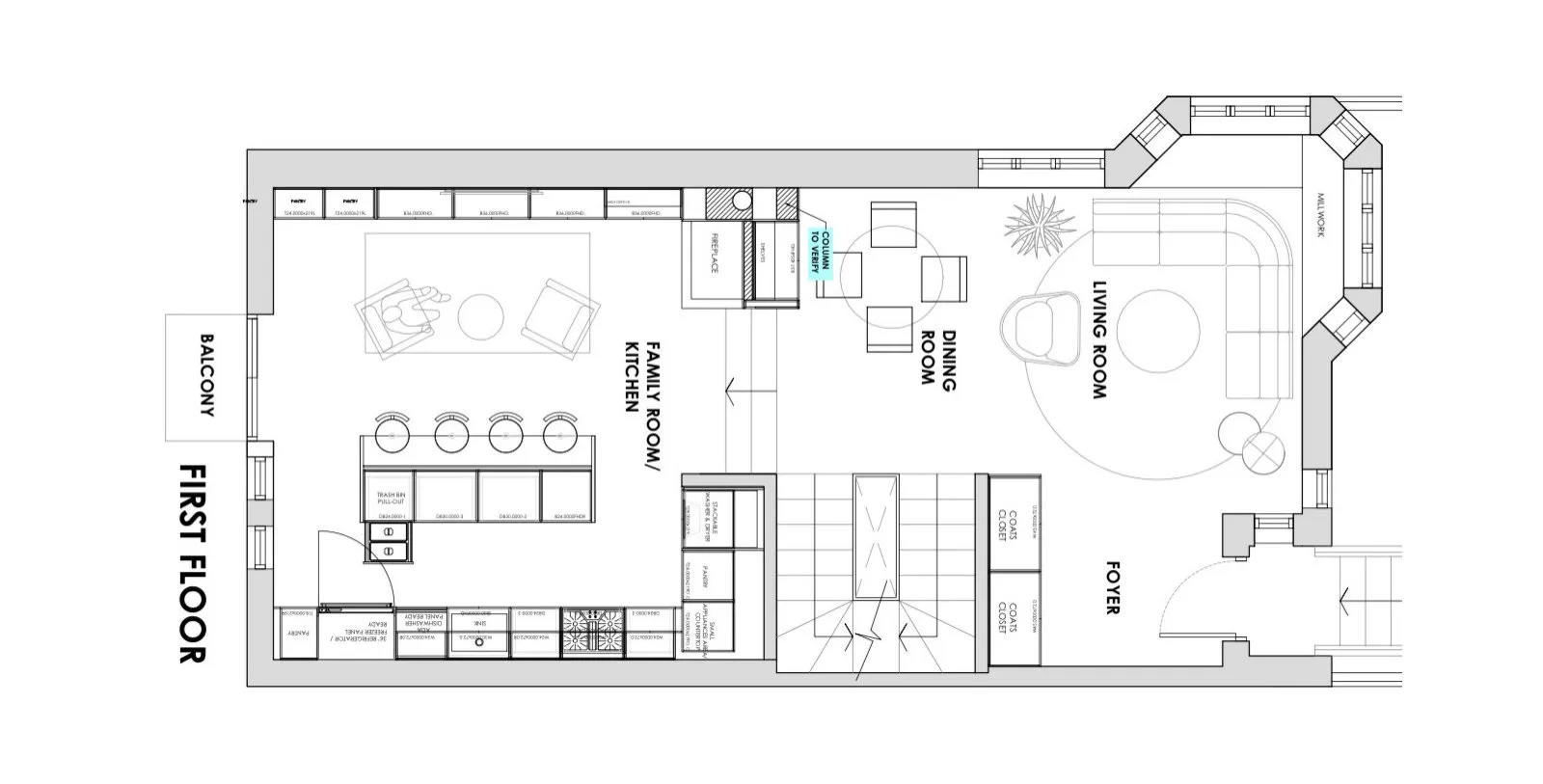 Hemmerle Residence, First Floor, Florida: home photo 6 by DALOP Design