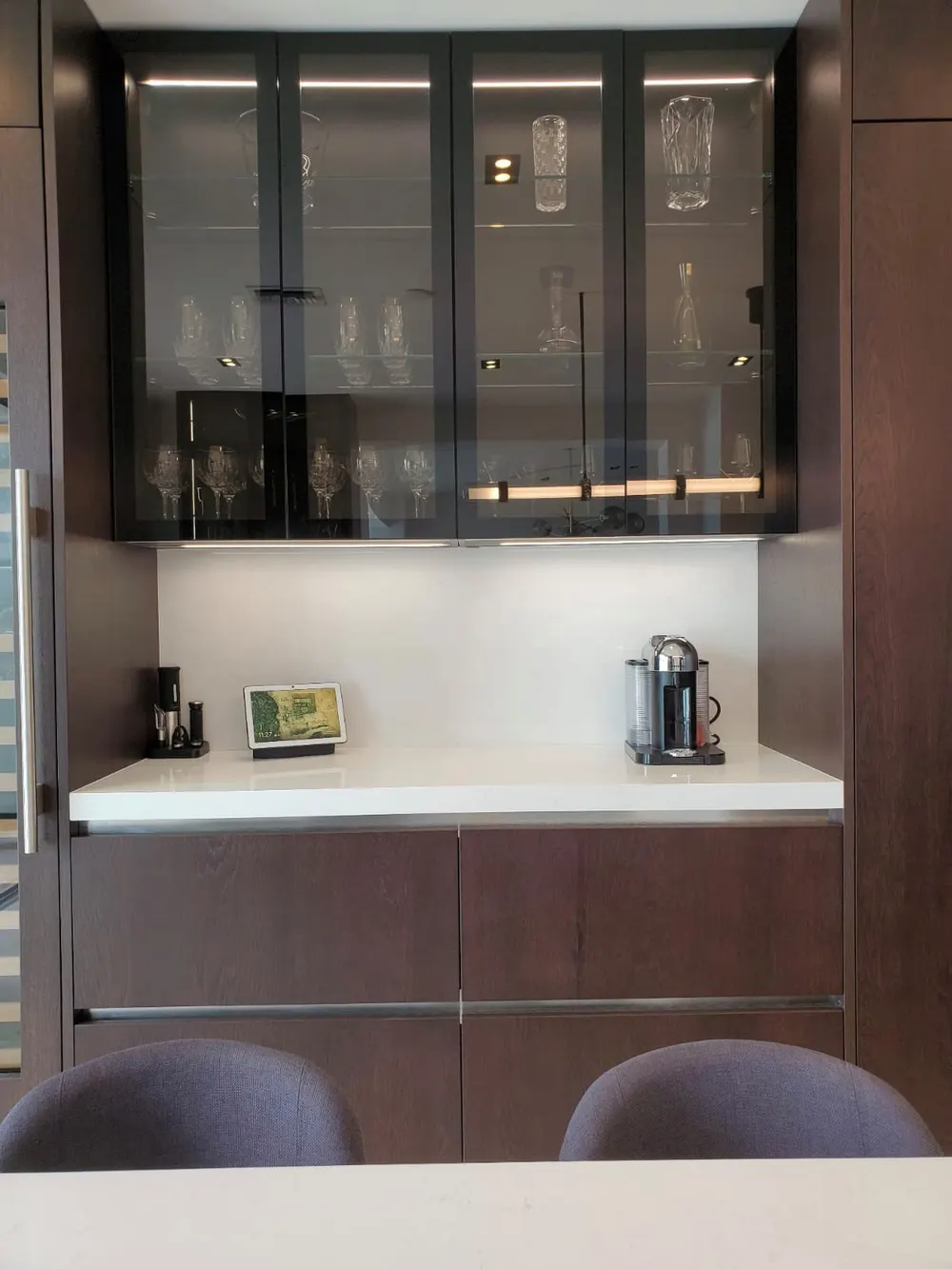 Home Bar, Mid-Century Modern, Santa Rosa Beach, Florida: home bar photo 5 by DALOP Design