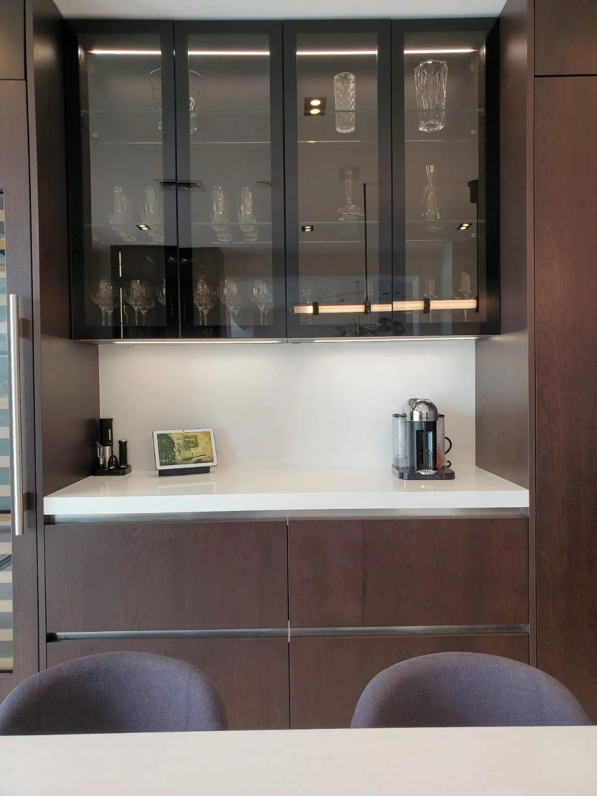 Home Bar, Mid-Century Modern, Santa Rosa Beach, Florida: home bar photo 5 by DALOP Design